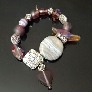 Gem Stone Beaded Bracelt